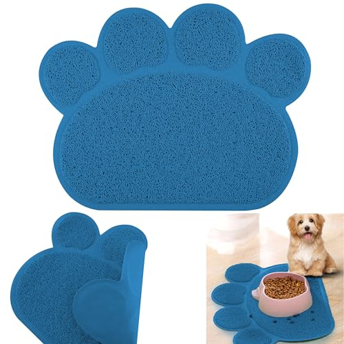 Blaue Haustier-Hundestreu-Matte, wasserdichte Haustiermatte, rutschfeste Matte für Welpen, wiederverwendbare Bodenmatte für alle Hunde, Haustier-Hundebedarf, Größe 40 cm
