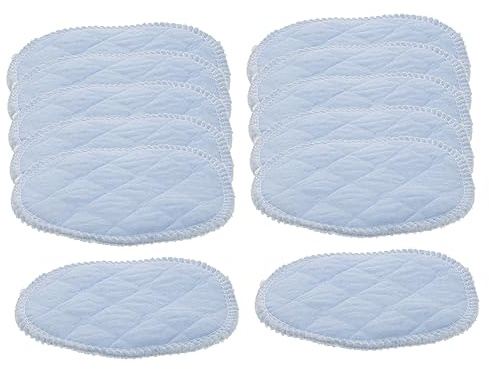 Waschbare Stilleinlagen aus Baumwolle für Stillende Mütter | Hohe Milchaufnahme, Doppelte Einlage, Schnelle Saugkraft, Blau, Wiederverwendbar, 30 Stück Packung für Alltag