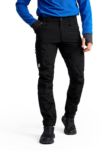 RevolutionRace Herren RVRC GP Outdoor Hose für Herren, Black, XXL | Hose zum Wandern und für Outdoor-Aktivitäten. Robuste und langlebige Wanderhose, Trekkinghose und Arbeitshose für Männer