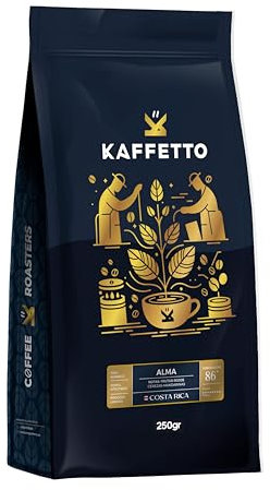 Cafe de ESPECIALIDAD | Café Grano Natural 100% ARABICA, Origen: COSTA RICA | SCA 86 Puntos [Kaffetto, Cafe Especialidad Premium] Tueste Natural, Reciente y Seleccionado.