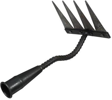 Mipcase Râteau De Jardin Robuste pour Nivellement Sol Et Désherbage Pelouse Outil Polyvalent avec Bords Tranchants
