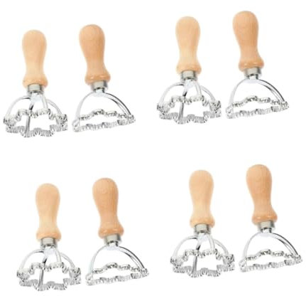 Cabilock 4 Juegos Molde Para Estampar Piel De Bola De Cortador De Galletas Rejilla Para Secar Pasta Cortadores Moldes Para Pan De Jengibre Máquina Para Hacer De 2 piezas * 4