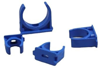 Steckfittings, Rohrclips, PVC-Rohrklemmen, Wasserrohrhalterung, PVC-Rohrverbinder, Gartenbewässerungsrohrhalterung, Rohrfittings, 5 Stück(INNER DIAMETER 20MM)
