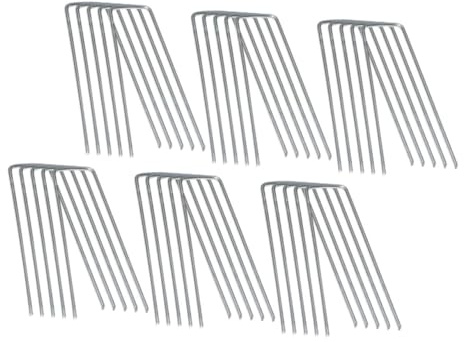 Happyyami 60 pièces Piquets de Jardin U pour Gazon Artificiel Agrafes de Fixation Solides et Durables pour et Paillage