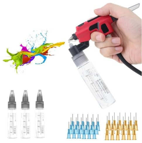 Uxsjakjsd Aerógrafo PT-AB Sin Lavado con Soporte para Rotuladores para Pintar Maquetas, Herramienta para Cambio Rápido de Pintura, Herramientas para Manualidades y Aficiones.
