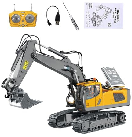 Générique RC Excavator for - 11.81 Inch Sand Excavator Vehicle | Remote Control Construction Toy, USB Rechargeable Durable Construction | Backyard Sandbox Role Play