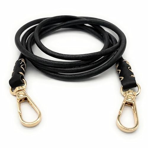 Nedimoo Handyband aus Echtleder – Universal Handykette/Lanyard zum Umhängen – Abnehmbar, passend für alle Smartphones wie iPhone & Samsung – Mit Universal-Patch & hüllenkompatibel (Schwarz)