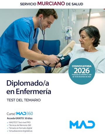 Diplomado en Enfermería del Servicio Murciano de Salud. Test del Temario