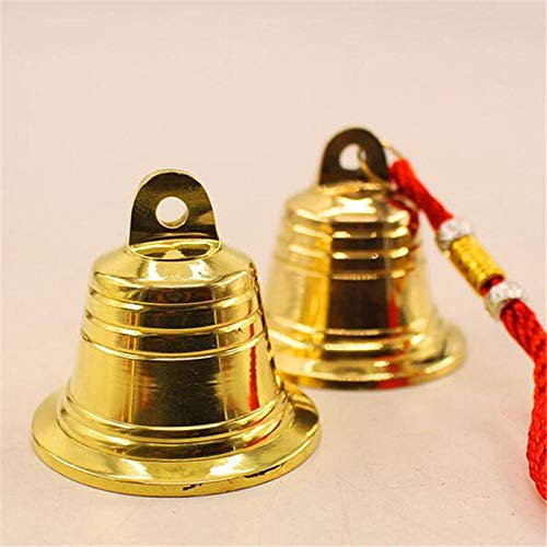 Unbekannt Reines Messing Glocke Golden Kuh Pferd Schaf Hund Tier Hals Antik Dekoration Bauernhof Weiden Glöckchen