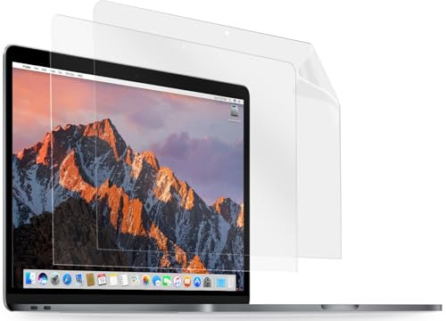 MyGadget 2x Pellicola Protettiva Chiara per Apple MacBook Pro 15 Pollici dal 2016 - Protezione Schermo Film Antigraffio - Proteggi Display Trasparente