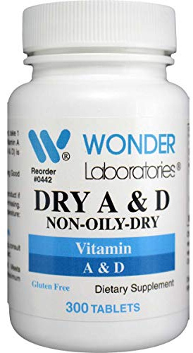Wonder Laboratories Specially Formulated Vitamin A + Vitamin D, Non-Oily/Dry 10,000 IU of Vitamin A and 800 IU of Vitamin D