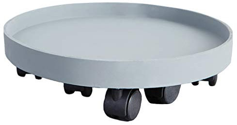 MESURE Pflanzenroller Für Innenbereich,Runder Blumentopf-Mover, Beweglicher Pflanzgefäß-Pflanzenträger Auf Rollen Pflanzgefäß Trolley Rollen Rolling Tablett, Für Innengarten Im Freien