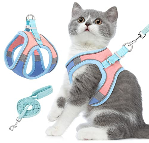 Eyein Cat Harness and Lead Set for Walking, Escape Proof Vest Harness
