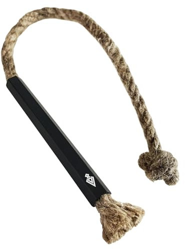 VÅRDKAS Tinder Wick & Bellow - Slow Burn Firestarter Paraffin Wax Infused Natural Hemp Jute Rope Cord EDC Pocket Essentials Aluminium Bellow Tube - Outdoor Camping Bushcraft Survival Equipment