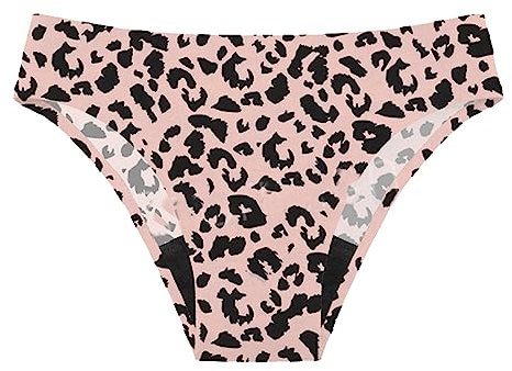 Bikini Badehose Damen Bademode MäDchen Bottoms Frauen Schwarz Teenager Bademoden Bikinihose Perioden Swimwear Auslaufsichere Badebekleidung,periodenunterwäsche Teens,Leopardenprint Pink,XXL
