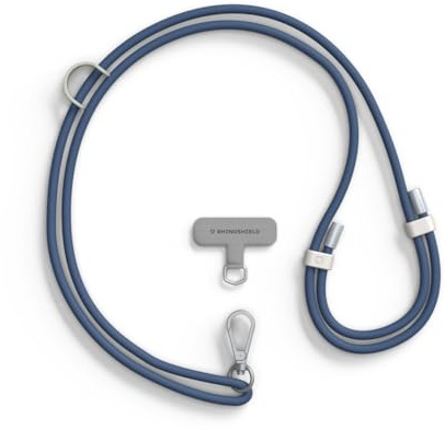 RHINOSHIELD Cordon de téléphone en TPU durable Imperméable, boucle supplémentaire pour accrocher des accessoires - cordon résistant et ajustable (Adaptateur pour lanière de téléphone inclus)
