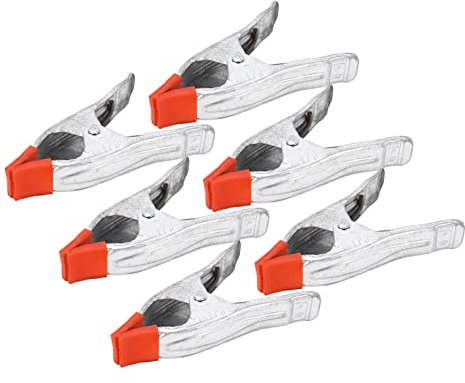 Morsetto a Molla Grande, 6 Pezzi Morsetto a Molla di Fissaggio in Metallo 15 Cm di Lunghezza Fisso Forte Clip a Forma di Clip Per Fotografia di Lavorazione del Legno da 6 Pollici
