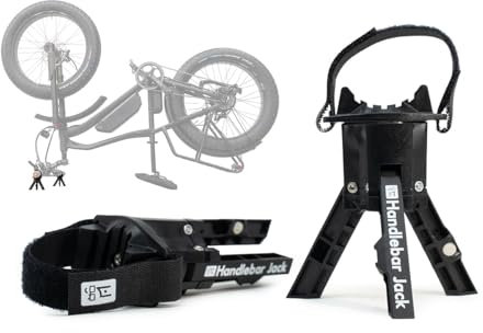 The Original Handlebar Jack Tragbarer Montageständer V3 | 9,4 cm Bodenversatz, für Fahrräder, eBikes | Kompatibel mit Allen Elektrofahrrädern | Set mit 2 Wagenhebern