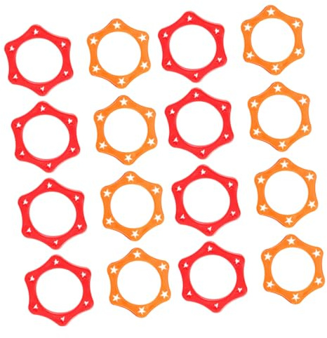 UKCOCO Rutschfeste Mikrofonringe Stoßdämpfend aus Kunststoff 16 Stück Hexagonal gegen Herunterfallen für Zuhause und Auftritte