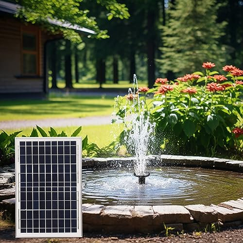 Solar Springbrunnen - Solarbrunnen Solarwasserbrunnen Schwimmbrunnenpumpe Wasserpumpe Solar Teichpumpe für Garten, Vogel-Bad, Fisch-Behälter