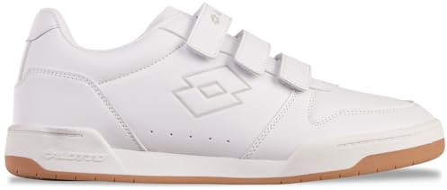 Lotto TITANIS VL - Zapatillas Unisex (Talla 40), Color Blanco y Gris, Color Blanco y Gris., 40 EU