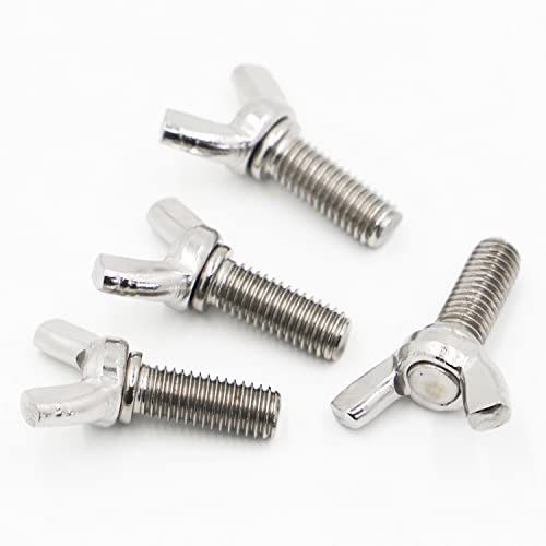 5 Stück 304 A2-70 Edelstahl Flügelschraube Flügelschraube Kralle Handschrauben M3 M4 M5 M6 M8 M10 anziehen(8mm,M10 5pcs)