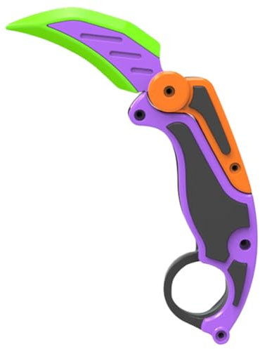 LYEAA Coltello for ravanello Piccolo da Salto Design Creativo Coltello colorato Giocattoli Coltello for Stampa 3D Decorazioni for Desktop Giocattolo di decompressione for Bambini (Aggiorname