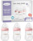 Oberni Anti-Colic Glass Baby Bottles with Slow Flow Breast-Like Silicone Teat, 150ml, 0+ Months, Wide-Neck, Pink/3Pack
