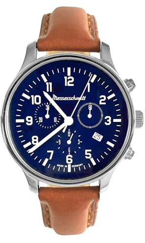 Messerschmitt Flieger-Herrenuhr Chronograph Lederband ME42CH-L