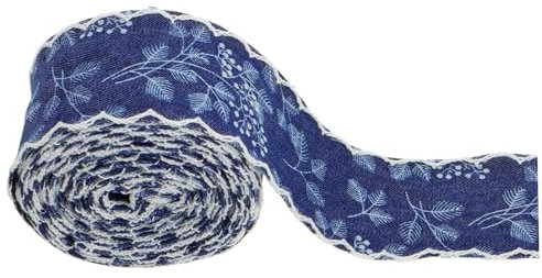 VICASKY Baumwollband Handgefertigt Fransen Denimband Jeansstoffband Baumwollrand-accessoire Jeanshaarquaste Serviette Faden Welle Nähen Single