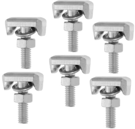 HORIALENCE Tornillos De Acero Inoxidable t 6 Piezas Para Terminales De Batería De Coche, Pernos De Repuesto Resistentes Para Mantenimiento Automotriz, Accesorios Para Vehículos