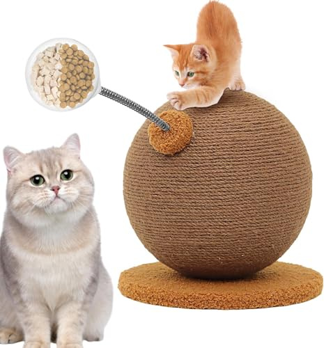Cat Scratch Ball - Gatto Grattato Post | Torre Albero Di Gatto | Albero Per Interni | Cat Tree Tower Renching Posts | | Albero Graffio | Giocattolo Raschietto