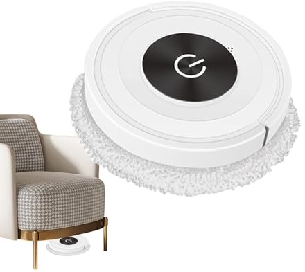 Fuuxtci Robot Aspirador y Fregador - Aspirador Robot con Fregado Automático 2 en 1 | Dispositivo Inteligente para la Limpieza de Suelo Alfombra Pelo de Mascota en Espacios Pequeños en Casa Sala y