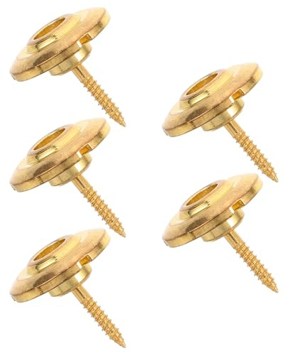 Gatuida 5-teiliges Bass-Saitenhalter-Set: Gitarrensaitenbaum-Führungs-Montageset – Ersatz für E-Bass-Gitarrenteile – Verschlussschnallen-Hardware für Musik