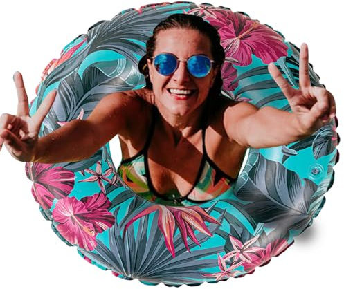 Anelli da nuoto gonfiabili – Tubi galleggianti da piscina galleggianti da 90 cm, cerchi gonfiabili, galleggianti d'acqua, comodi attrezzi per il rilassamento, per uomini e donne, adulti, per il