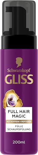 Gliss Fülle-Schaumspülung Full Hair Magic (200 ml), Koffein & Peptide | Fülle & Pflege: Magische Fülle benötigt? Die Schaum-Spülung sorgt sofort für sichtbares Volumen sowie volleres Haar