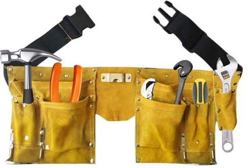 Protoence Sac À Outils De Ceinture | Sac Multifonctionnel De Haute Résistance - Pochette À Outils Pour Tablier De Travail - Pour Bricolage Extérieur Maison Jardin Réparation Atelier Utilitaire