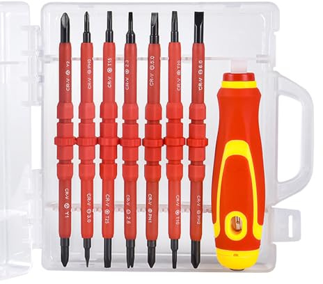 15 in 1 Elettricista Cacciavite Bit Set Professionale Manuale Multifunzione Cacciavite Set Elettricista Bit Cacciavite
