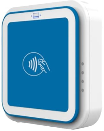 Ounfhtrttk Lector de Tarjetas de Crédito Visa Master con Chip y Lector de Tarjetas Bancarias para Transacciones Bluetooth Mpos con EMV PCI POS Terminal (I9)