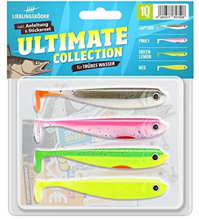 4 Lieblingsköder Gummifische zum Zanderangeln mit Gummifisch 10 cm