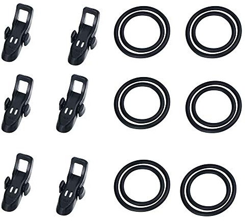 MAKIP Magnetische Hakenhalter für Angelruten - 6er Set mit verschiedenen Ringgrößen - Kratzschutz & Langlebiges Material - Perfekte Organisation für Angler
