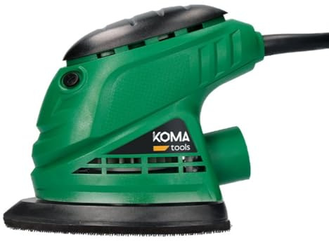 KOMA TOOLS 08707 Lijadora Tipo Mouse 105 W, Negro/Verde