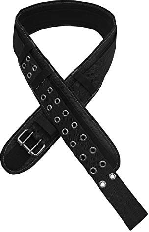 HAUTMEC Heavy-Duty Padded Tool Belt, 9cm Wide Adjustable Work Belt for Waist 30–46” with 1680D Durable Fabric, Fits Tool Pouches, Holders and Suspenders, Ideal for Electricians and Carpenters – HT0141