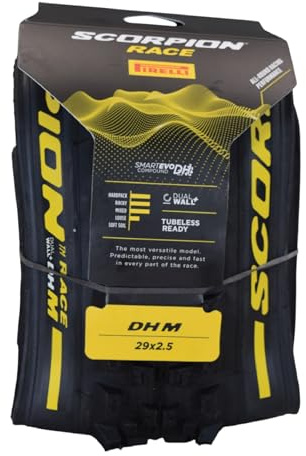 Pirelli Unisex – Erwachsene Scorpion RC DH M Fahrradreifen, Black, 29 x 2.5