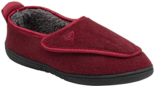 Dunlop Ladies Full Slippers Lightweight Fleece Lined Cosy Comfort Soft Slip Ons House Shoes