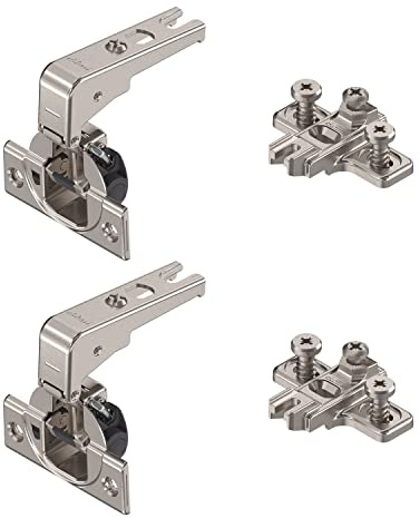 siwitec Blum MODUL 95° Stollenscharnier Anschr BLUMOTION vern. Innen 2er | CLIP-Mechanismus für werkzeuglose Montage, stufenlose 3-dimensionale Fronteinstellung
