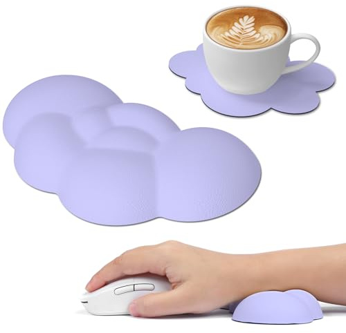 ATTACK SHARK Cloud Handballenauflage mit Untersetzer, Tastatur Mausstütze