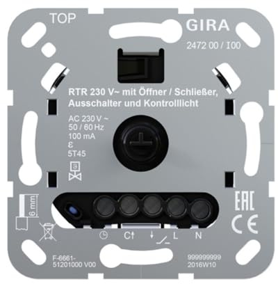 GIRA Einsatz 247200 RTR 230V Öff/Schließ Aus+Kontroll