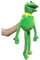 AlloFuu Hand puppet Kermit The Frog for Kids Frog Plush Toy Kermit Doll Anime Gifts with 50 Stickers