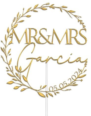 KreateSquare Personalised Cake Topper, Custom Name Party Cake Decoration